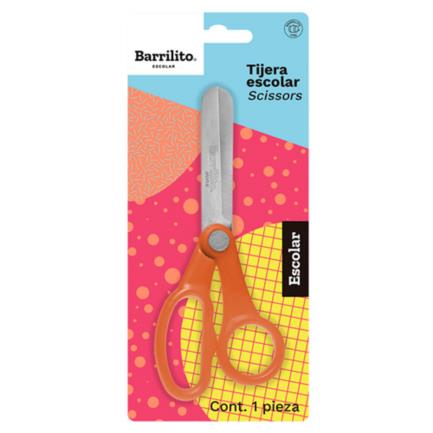 [B60] Tijera Barrilito Escolar Acero Inoxidable