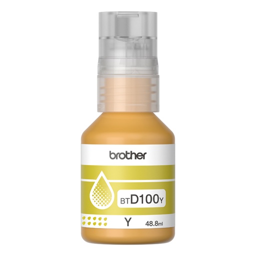 [BRO-TIN-100Y] Botella de tinta Brother BTD100Y de la serie InkBenefit Tank color amarillo