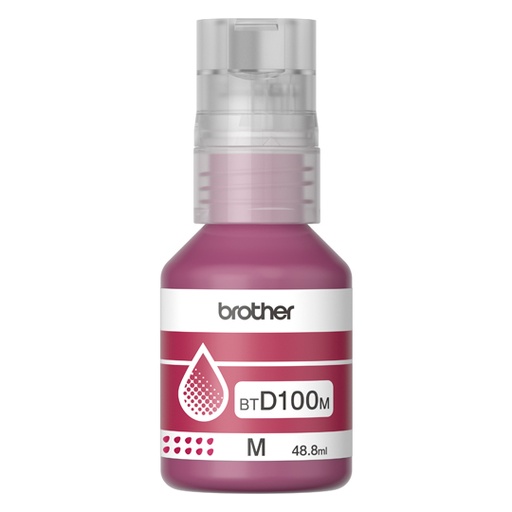 [BRO-TIN-100M] Botella de tinta Brother BTD100M de la serie InkBenefit Tank color magenta