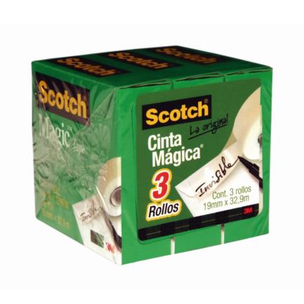 [8103] Cinta 3M Mágica 19x33m Paquete c/3