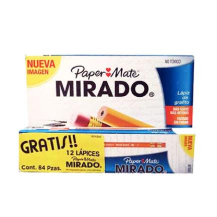 [1869318] LAPIZ MIRADO 2 C/72 + 12 GRATIS