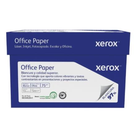 [3M2041] Papel Cortado Xerox Bond Azul Oficio Blancura 95% Caja C/5000 Hojas 