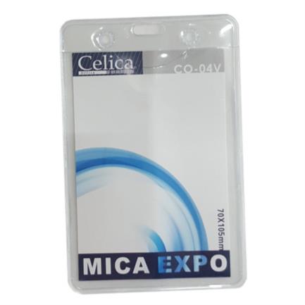 [CO-04V] MICA P/GAFETE CELICA VERTICAL 70X105MM TRANSP C/10 PIEZAS