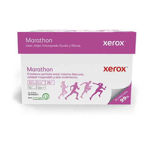 [3M02051] Caja de papel bond Marathon Xerox tamaño carta 99% de blancura70gr.