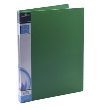[CO-201A-SGN] FOLDER PLASTICO CELICA C/BROCHE DE PALANCA CARTA VERDE