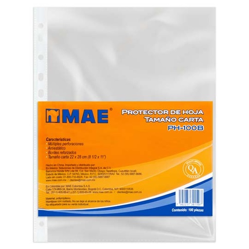 [PH-100B] PROTECTOR MAE HOJAS BOLSA