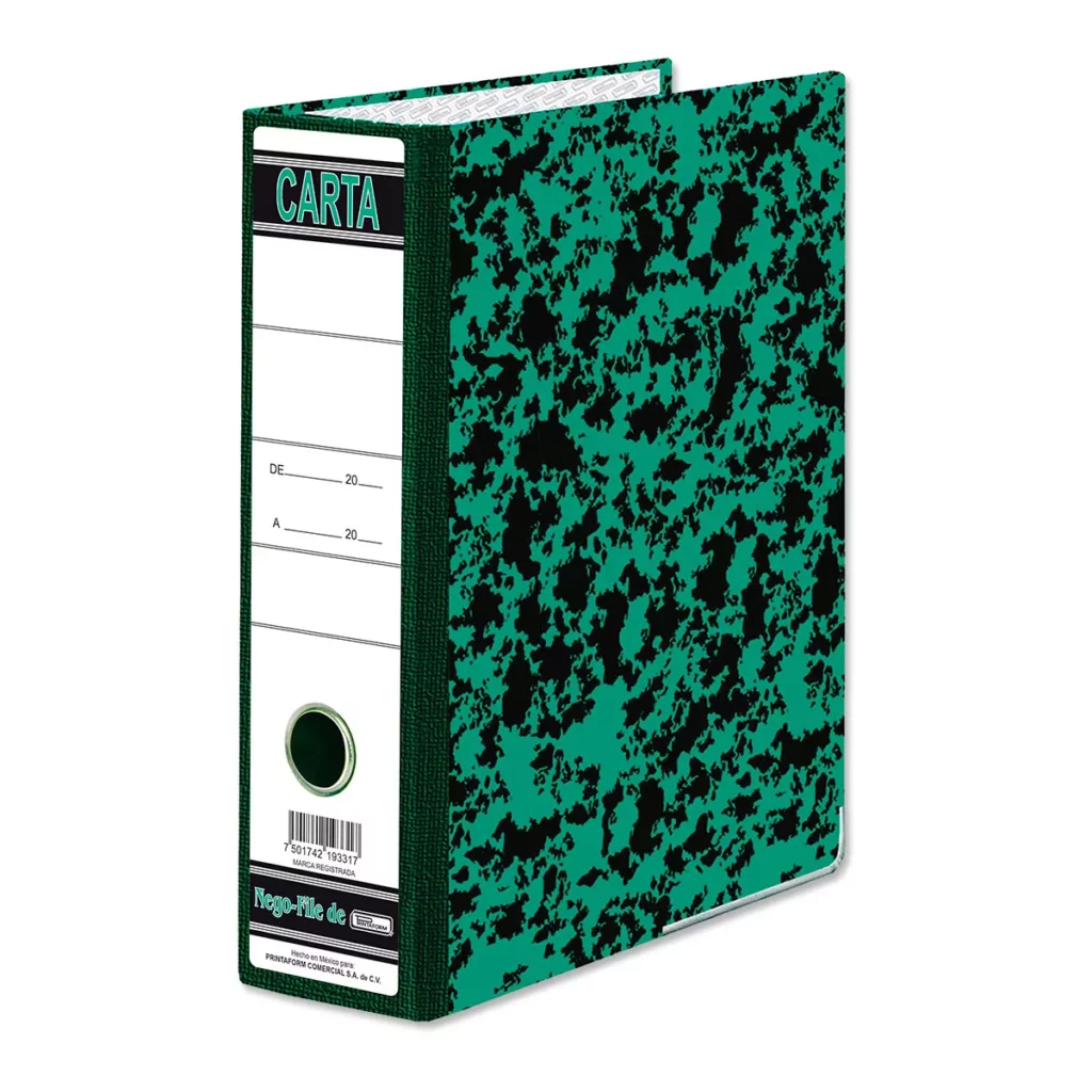 [17809001] CARPETA REGISTRADORA CARTA REGCAR ATADO DE 2 PZAS.