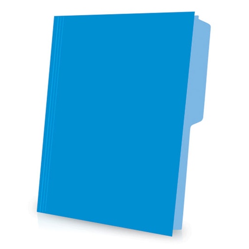 [ESS-FOL-02512AZ] Folder de color Pendaflex carta color azul ceja 1/2 caja con 25 pzas