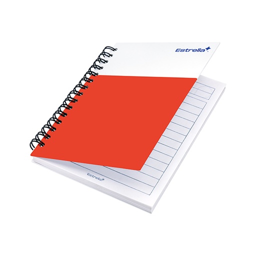 [560] Libreta mini book con doble espiral Estrella raya 80 hojas