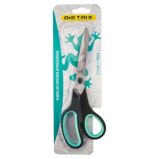 [3322] Tijera Dietrix de 8 pulgadas mango de plástico blíster con 1 pieza