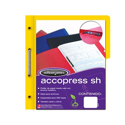 [P4563] CARPETA ACCO PRESS MC P4563 OFICIO AMARILLO C/10