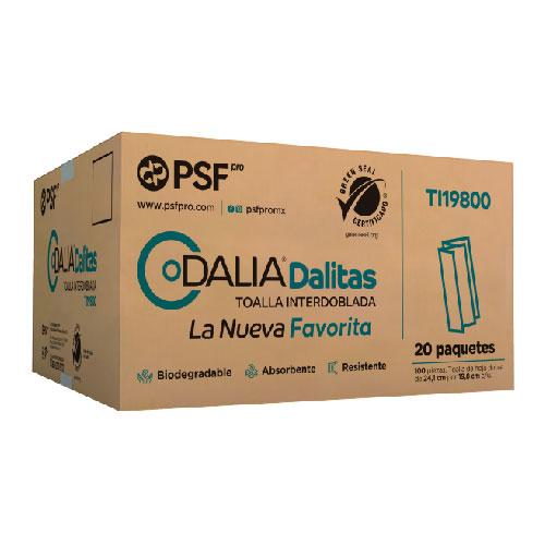 [PSAN-1866-00] Toalla interdoblada Dalitas (TI19800) 20 paquetes PSF pro