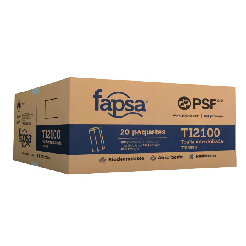 [PSAN-1864-06] Toallas interdobladas Fapsa (TI03890) 20 paquetes PSF Pro