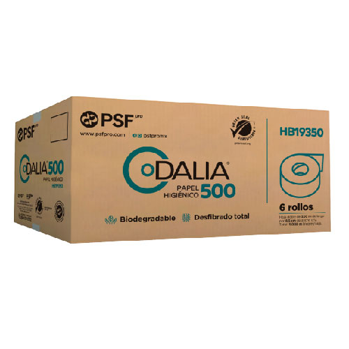 [PSAN-1865-04] Papel higiénico Dalia 500 (HB19350) 6 rollos PSF Pro