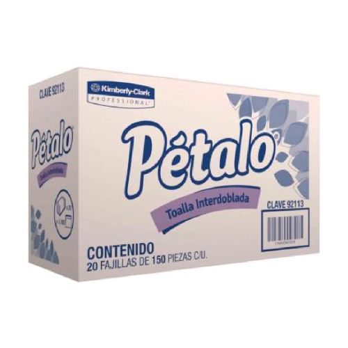 [PETALO-004] Toallas Interdobladas Pétalo (92113) 20 fajillas KC