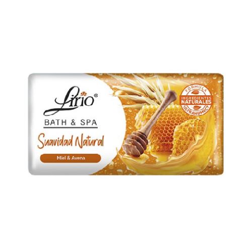[LIRIO-002-0] Jabón de tocador Lirio Avena y Miel 4 piezas