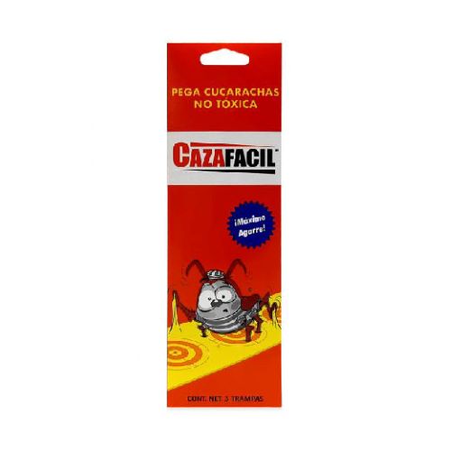 [RAT-0392-04] Trampa pega cucarachas Cazafacil de 3 piezas