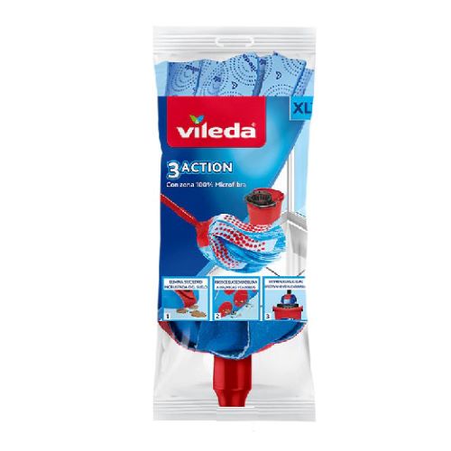 [VIL-0436-04] Repuesto mechudo 3Action azul Vileda