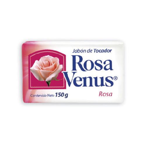 [JAB-0001-06] Jabón de tocador Rosa Venus rosa de 150 gr con 40 piezas