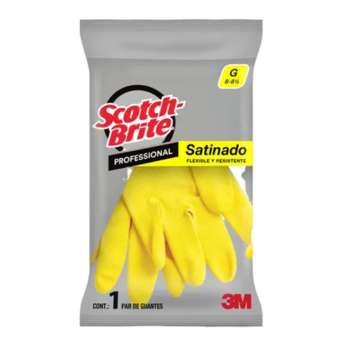 [F3M-0117-00 - 3M ID ME400000597] Guantes Grandes Scotch-Brite Satinados-amarillo 3M