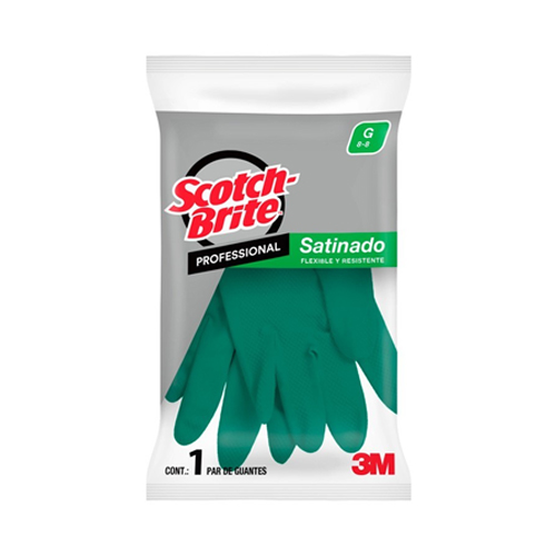 [F3M-0118-00 - 3M ID ME400000571] Guantes Grandes Scotch-Brite Satinados-verde 3M