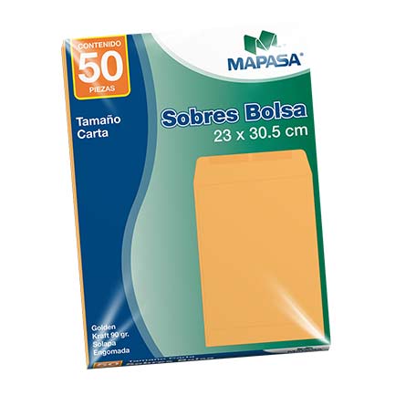 [IA0316] Sobre bolsa Mapasa panuco carta 10 bolsas C/50