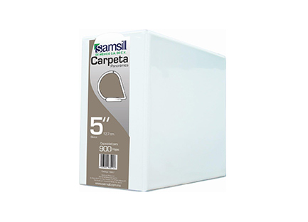 [16807] Carpeta Vinil Samsill "D" Blanca 5" P/900 Hjs C/8