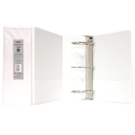 [P1602] CARPETA ACCO WILSON JONES 386 VINIL D3 4" CARTA BLANCO C/12