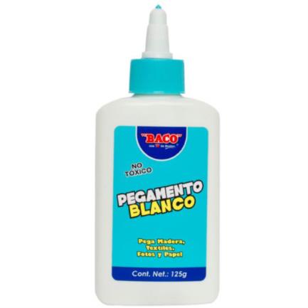 [PG005] Pegamento Blanco Baco Frasco 125 grs