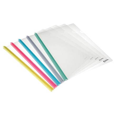 [QC310.] Folder Barrilito Plástico Carta Costilla C/12 Pzas
