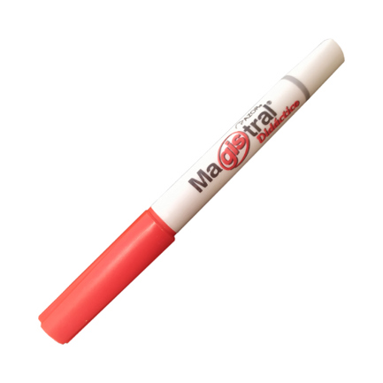 [84002] Marcador Magistral Didactico Punto Fino Rojo C/12 Pzas