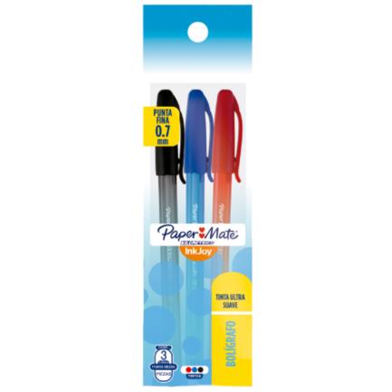 [2166764] Bolígrafo PaperMate Punto Fino con 3 Kilométrico Colores Surtidos