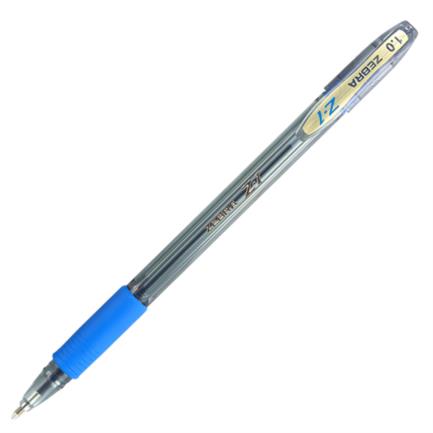 [7904-01] Bolígrafo Zebra Z-1 Punto Mediano 1.0mm Tinta Híbrida Color Azul C/12 Pzas
