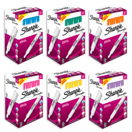 [2184214] Marcador Acuacolor Sharpie OS 12CT Colores Surtidos
