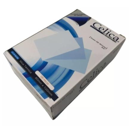 [CO-LPF10-80-120E] Mica Térmica Celica Tamaño Credencial 80x120mm 10 Milesimas o 250 Micrones Pqte C/100 Pzas