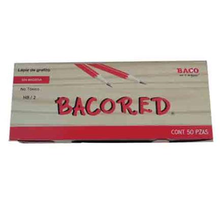 [LP019] BACOPENCIL EN BLISTER C/4 PZAS  ROJO