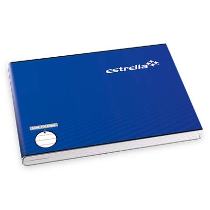 [264] CUADERNO ESTRELLA ENGRAPADO ITALIANA BLANCO 100 HJS