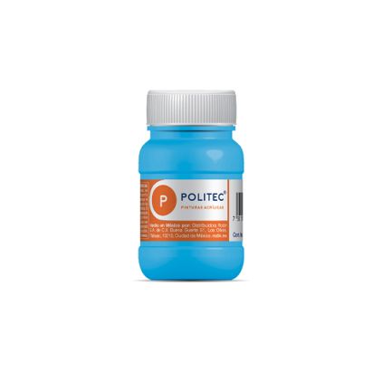 [14196] Pintura Acrilica Politec Azul Pastel 100ml No 316 Caja c/6 piezas