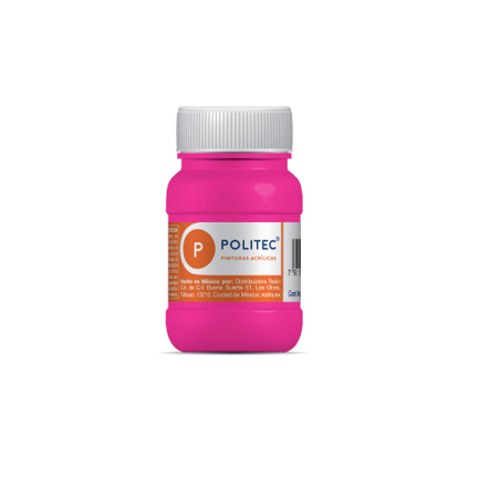 [14322] Pintura Acrilica Politec Rosa Mex. 100ml No 337 Caja c/6 piezas