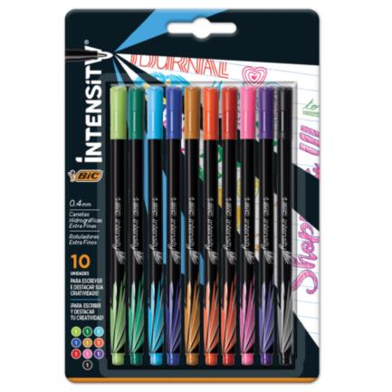 [971951] Rotulador BIC Intensity Extra Fino Colores Surtidos C/10 Pzas