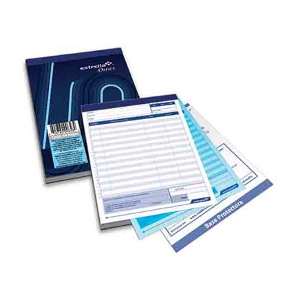 [0658] BLOCK ESTRELLA REMISION AUTOCOPIANTE DUPLICADO 1/2 ESQUELA