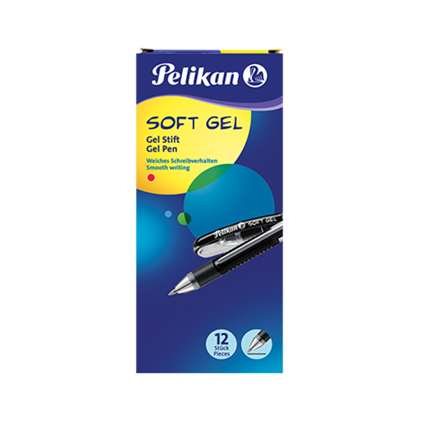 [963637] Bolígrafo Pelikan Soft Gel Rojo C/12 pzas
