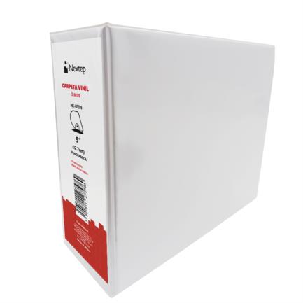 [NE-013N] Carpeta Nextep Vinil Aro "D" 5" Carta Blanca