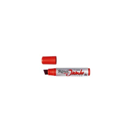 [43000RO] Marcador Permanente Signal Jumbo Rojo C/4 Pqte