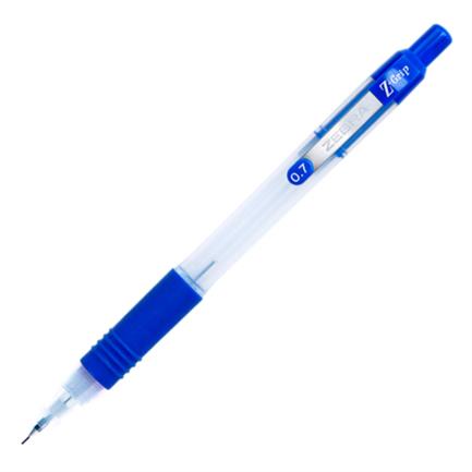 [6533-01] Lapicero Zebra Z-Grip Retráctil 0.7mm Color Azul C/12 Pzas