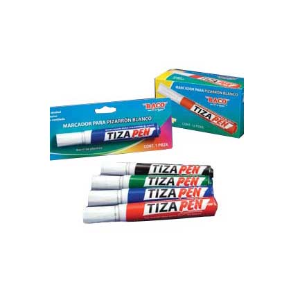 [TIZAPENPA] MARCADOR BACO TIZAPEN PLASTICO AZUL PQTE/12