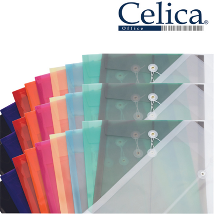 [CO-F119-WE] SOBRE P/DOCUMENTOS CELICA T/OFICIO C/HILO BLANCO C/12 PIEZAS