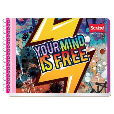 [4533] Cuaderno Italiano Espiral Scribe Mega C7 Cuadro Grande 100 hojas