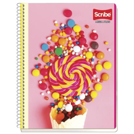[4540] Cuaderno Scribe Mega Plus Espiral Francés 100H 48P