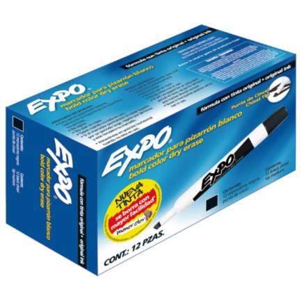 [83001] Marcador Sanford Expo 83001 Negro Cincel Pizarron Blanco